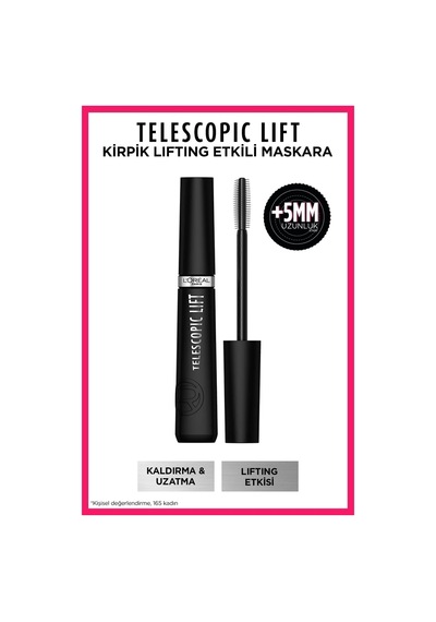 Telescopic Lift Extra Kirpiklerde Uzunluk Ve Hacim Etkili Siyah Maskara 9.9 Ml
