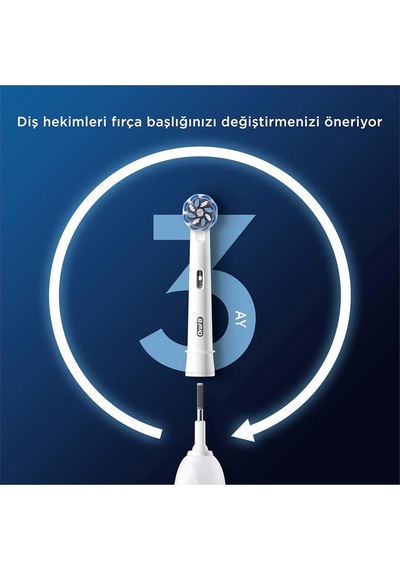 Oral-B Şarjlı Yedek Başlık Sensitive Diş Fırçası 4'lü