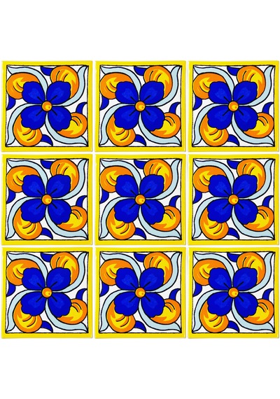 Can Seramik – 10x10 Cm. Cç-102 Kütahya Çini Karo 5'li 1 Paket