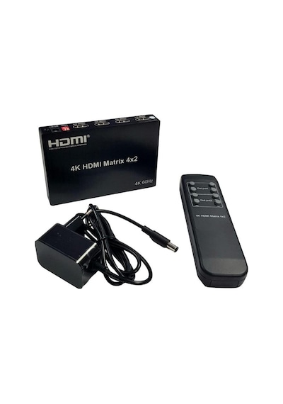 Novacom Nvc-hdmx4 4x2 Hdmı Matrix 4k 60hz