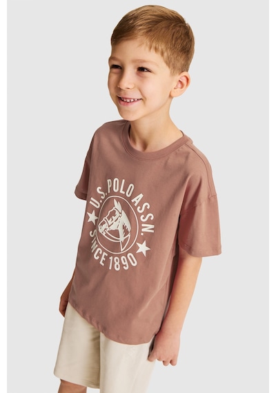 U.s. Polo Assn. Erkek Çocuk Pudra Tişört 50327009-vr042