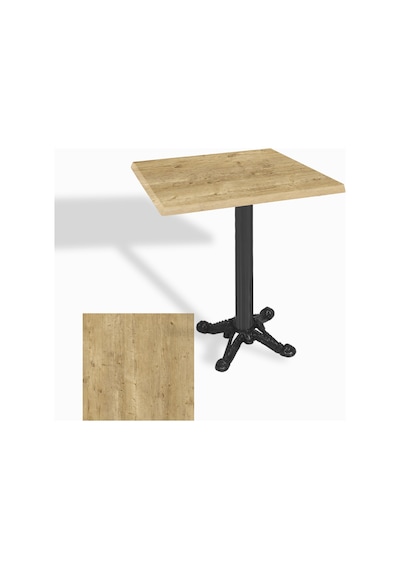 Çipa Döküm Ayak Kare Masa 60x60 Cm - Werzalit, Wermodin Ve Allzalit Tabla - Avalon Pine Çok Renkli Çipa Döküm Ayak Kare Masa 60x60 Cm - Werzalit, Wermodin Ve Allzalit Tabla - Avalon Pine Çok Renkli