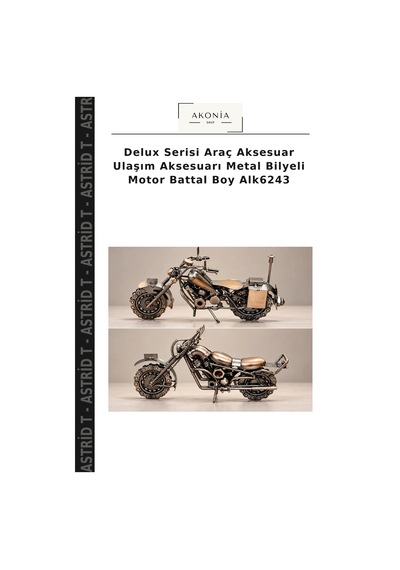 Delux Serisi Araç Aksesuar Ulaşım Aksesuarı Metal Bilyeli Motor Battal Boy Alk6243