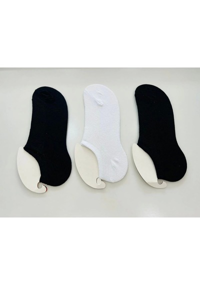 Erkek Sneaker Çorap 3'lü Çok Renkli