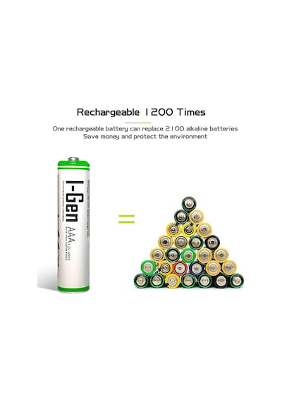 I-gen B183 16 Adet Aa 2700 Mah Şarjlı Kalem Pil + 16 Adet Aaa 900 Mah Şarjlı İnce Kalem Pil 1.2v Nı-mh