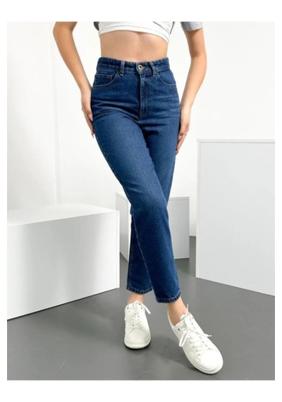 Ahmetkoccollection Kadın Mom Jean Pantolon Kot Rengi Kot Pantolon