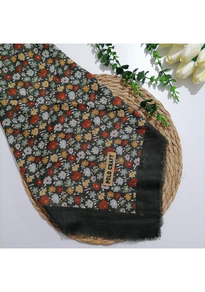 Polocraft - Flamlı Pamuklu Eşarp Ms700 Çok Renkli