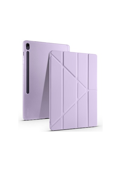 Adige Samsung Galaxy Uyumlu Tab S10 Fe Plus Kılıf Tri Folding Kalem Bölmeli Standlı Standlı Kapak