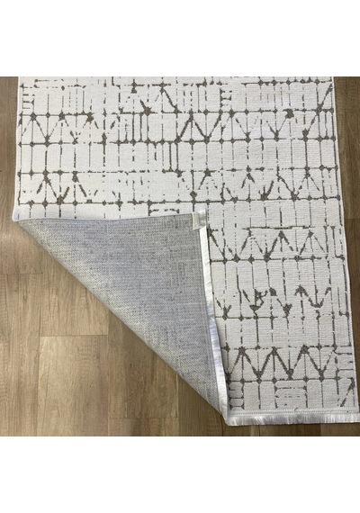 Hoom Rugs Terrace 8204 Beyaz Hav Toz Vermez Dekoratif Kilim