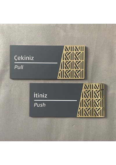 Luxury Mat Antrasit Seri İtiniz Çekiniz Yönlendirme Seti
