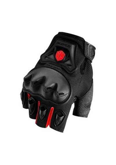 Scoyco Mc29d Yarım Korumalı Motosiklet Eldiveni Siyah/kırmızı