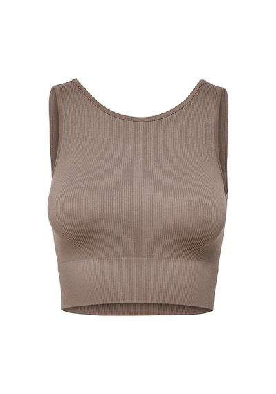 Only Onpjaıa Lıfe Lounge Seam Kadın Crop Bluz Kahve