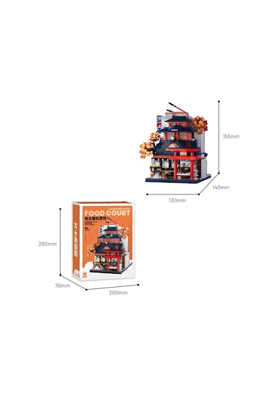 Balody Lezzet Sokağı Japon Lokantası Bl21320 Mini Blok Yapı Oyuncakları Seti