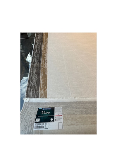 Merinos Vista Kahverengi Çerçeveli %100 Akrilik Yumuşak Dokulu Salon Oturma Odası Halısı 76592-957