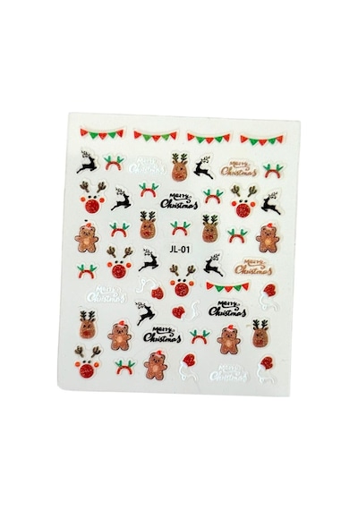 No:1 - 3d Tasarım Yapışkan Tırnak Sticker Tırnak Dövmesi Nail Art