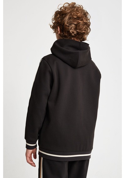 Lescon Çocuk Fermuarlı Kapüşonlu Sweatshirt 25n-3130 Siyah