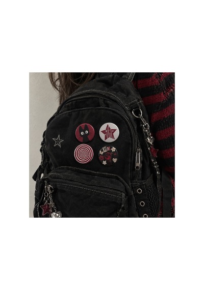 Y2k 4 Lü Rozet Seti 44 Mm Metal Çanta Rozeti Y2k Grunge & Alternatif Tarz Pin Seti Çanta, Ceket Ve Kıyafet Aksesuarı Diğer Y2k 4 Lü Rozet Seti 44 Mm Metal Çanta Rozeti Y2k Grunge & Alternatif Tarz Pin Seti Çanta, Ceket Ve Kıyafet Aksesuarı Diğer