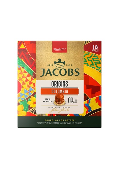 Jacobs Origins Single Colombia Kapsül Kahve 18'li 93 G - 5 Adet Tarı
