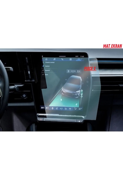 Renault Austral 2025 Hayalet Gösterge Ve Navigasyon Multimedya Uyumlu Set Mat Ekran Koruyucu