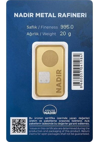 Nadir Gold 24 Ayar Gram Altın 20 G