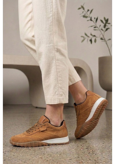 Tw Tonny White New York-048 Deri Spor Yürüyüş Günlük Sneaker Ayakkabı Kiremit