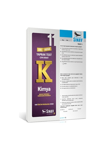 Sınav 11.Sınıf Kimya Yaprak Test (24 Test)