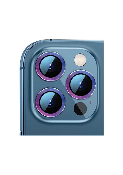 Zore İphone 12 Pro Max Uyumlu Cl-02 Kamera Koruyucu-colorful