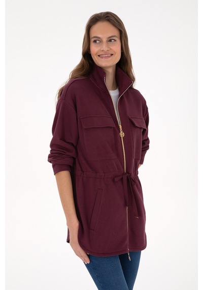 U.s. Polo Assn. Kadın Plum Hırka Örme 50318035-vr177 New Plum