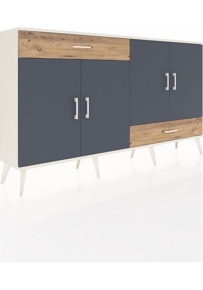 Arges Konsol 5 Raflı 2 Çekmeceli 4 Kapaklı 176x30x99 Aytaşı-antra Aytaşı-antrasit/çam Arges Konsol 5 Raflı 2 Çekmeceli 4 Kapaklı 176x30x99 Aytaşı-antra Aytaşı-antrasit/çam