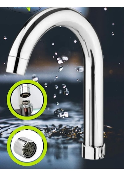 Mutfak & Banyo Eviye Batarya Kuğu Borusu Uzun Baston 27 Cm Krom