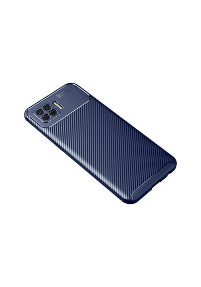 Uray Store Oppo A73 Kılıf Auto Focus Karbon Kapak - Lacivert