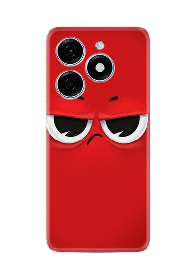 Tecno Spark 20 Spark 20c Kılıf Desenli Silikon Platinium Series Red 1829