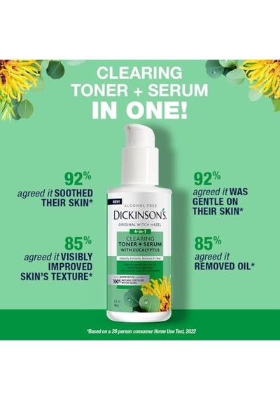 S Orijinal Witch Hazel Clearing Toner Okaliptüslü Serum 100 Doğal Damıtılmış Cadı Fındığı Alkolsüz Cilt Tem