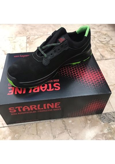 Starline Stl-9061-S1P Çelik Burunlu İşci Ayakkabısı No:42-Siyah