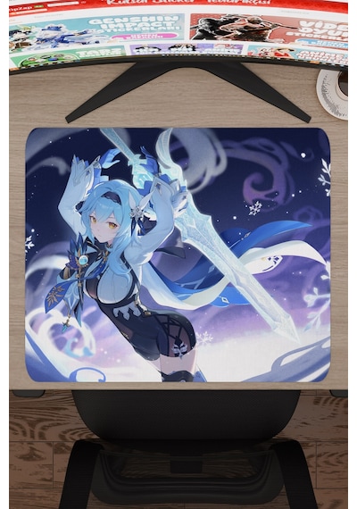Eula Genshin Impact Anime Gacha V4 - 48x40 Xl Gaming Mouse Pad Fare Altlığı