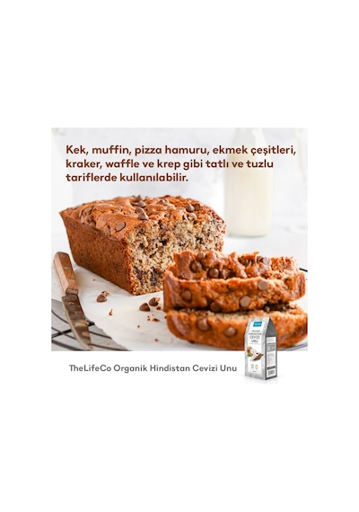 The LifeCo Organik Hindistan Cevizi Unu 350 G