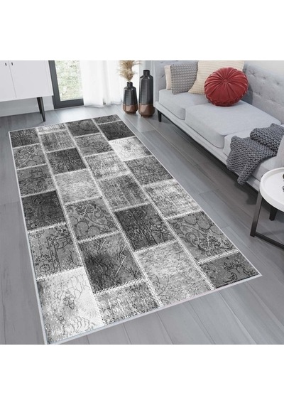 Rovigo Home Dijital Baskı Kaymaz Taban Salon Halısı Rvg1123 Çok Renkli