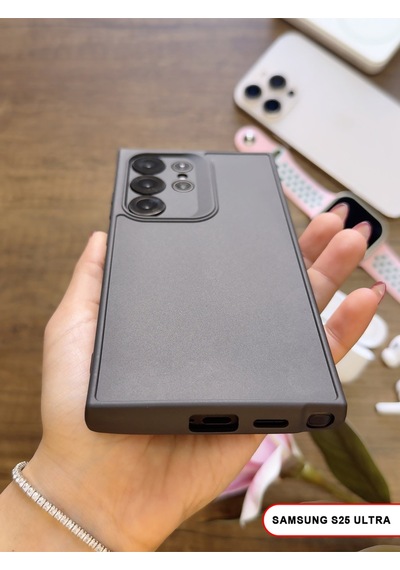 Samsung Galaxy S25 Ultra Uyumlu Kamera Korumalı Darbeye Dayanıklı Renk Atmayan Keep Silikon Kılıf Siyah