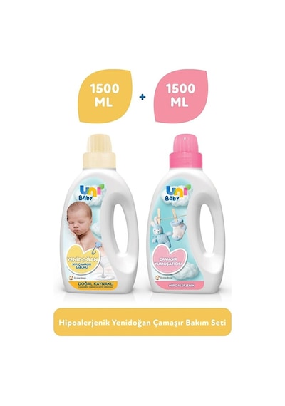 Uni Baby Yenidoğan Bebek Çamaşır Deterjanı Seti