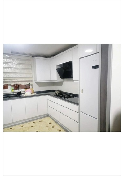 Parlak Beyaz Yapışkanlı Folyo Mutfak Dolap Ve Mobilya Kaplama Folyosu-100x500 Cm
