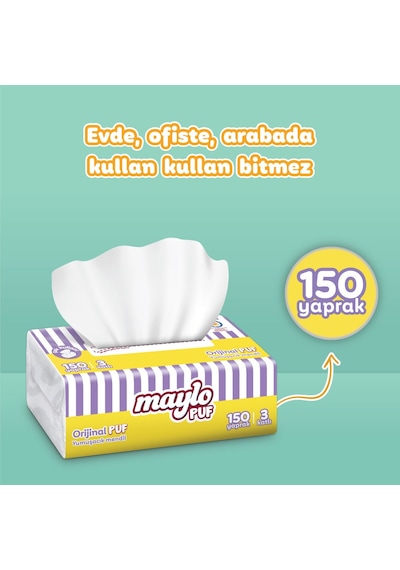 Maylo Puf Mendil 150'li Tek Paket