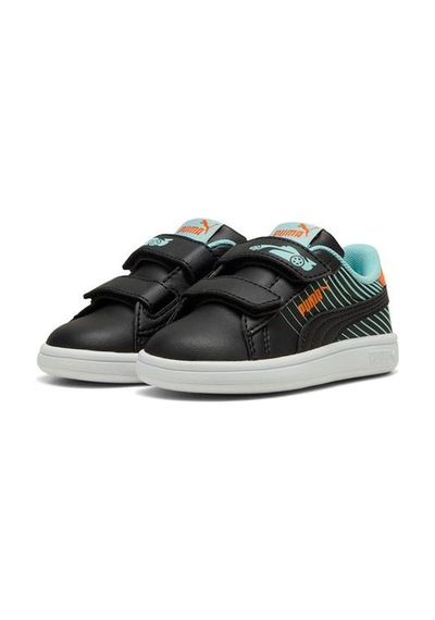Puma Smash 3.0 Poised 2 Race Bebek Siyah Sneaker