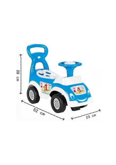 Bul-tak İlk Arabam - Çocuk İlk Adım Ve Bultak Oyuncak Eğitici 52 Cm Aktivite Arabası Mavi