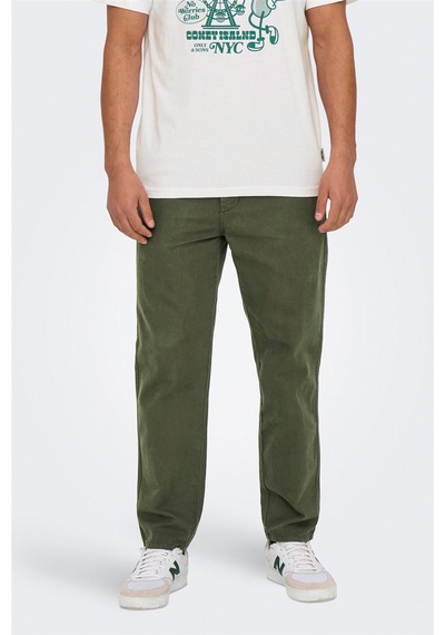 Only & Sons Onslou Taper 0194 Pant Erkek Yeşil Pantolon - 22030240 Yeşil