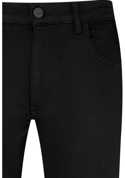 Hatemoğlu Siyah Slim Fit Pamuklu 5 Cep Kanvas Pantolon 35381 Siyah