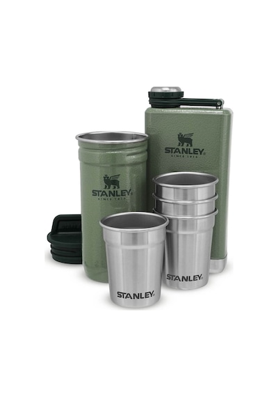 Stanley Unisex Termos Stan Adv Gift Box Shot Gl St H.Grn +Flask-E - Yeşil