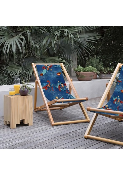 Bluehomeconcept Adawall Home Blue Superman Şezlong