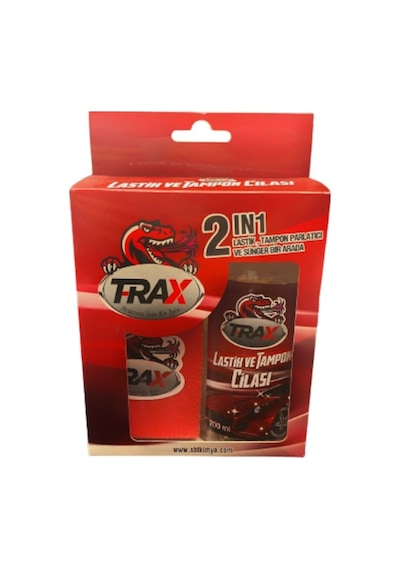 Trax Lastik ve Tampon Parlatıcı Cila Sünger 2 Li Set