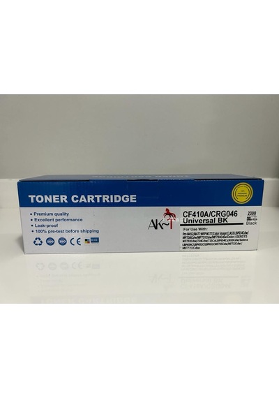 Ak Hp Cf410a//crg046 Siyah Uyumlu Toner 2300 Sayfa