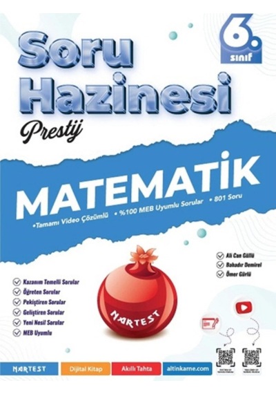 Nartest Yayınları 6. Sınıf Prestij Matematik Ve Fen Bilimleri Soru Hazinesi 2 Kitap